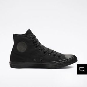 All Black Converse High Tops